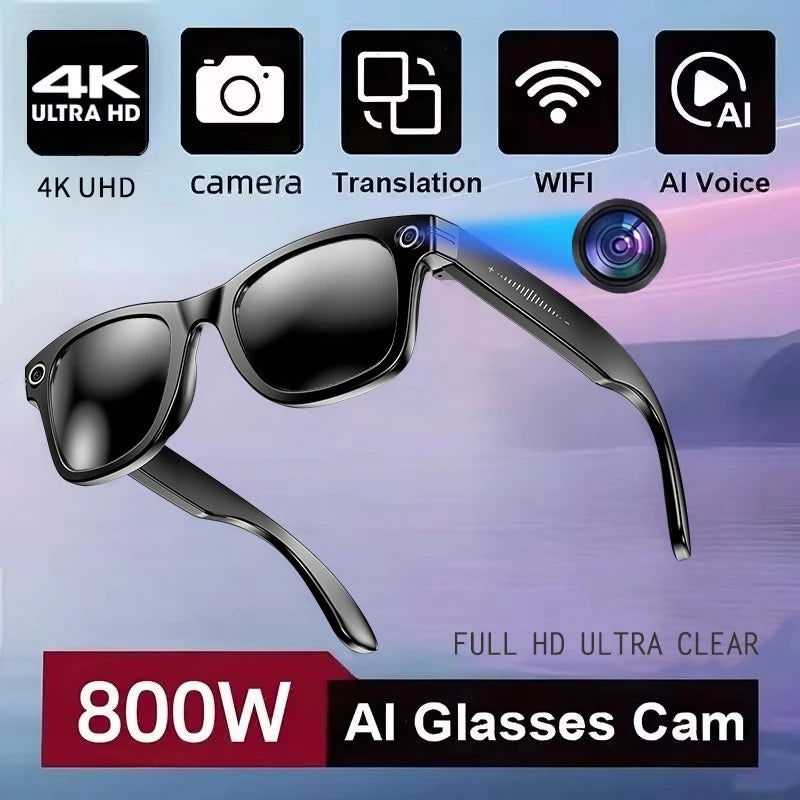 AI Smart Glasses with Camera 4K