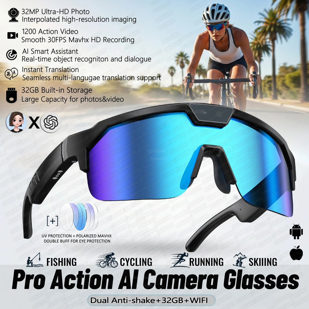 New AI Smart Glasses Sports