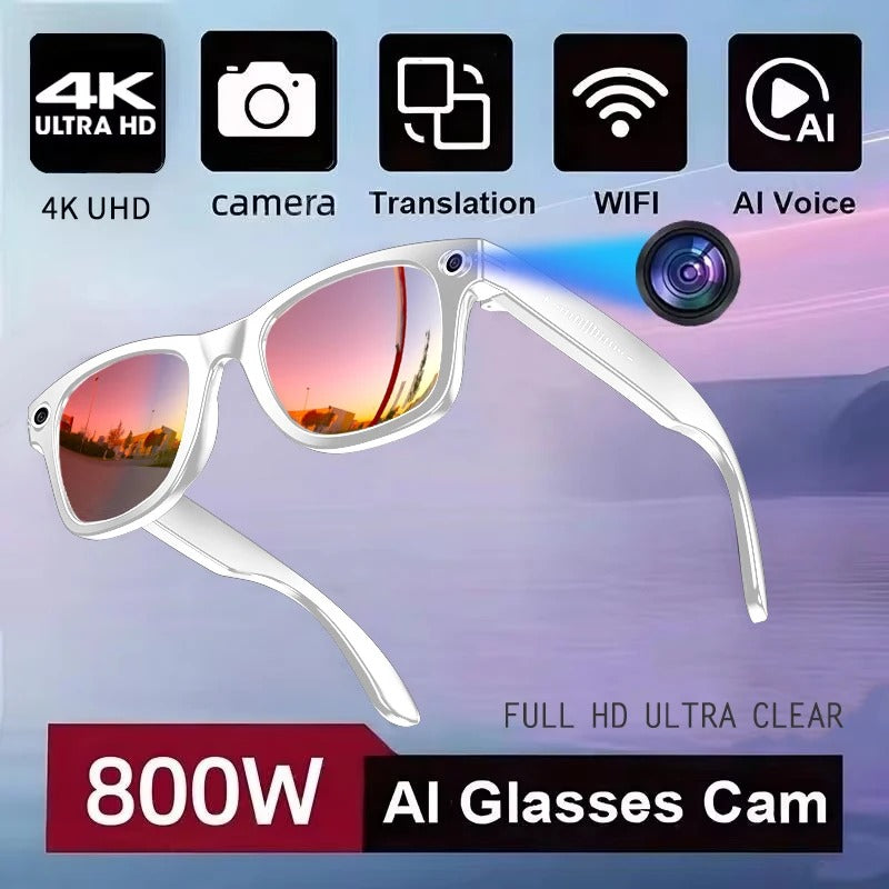 AI Smart Glasses with Camera 4K